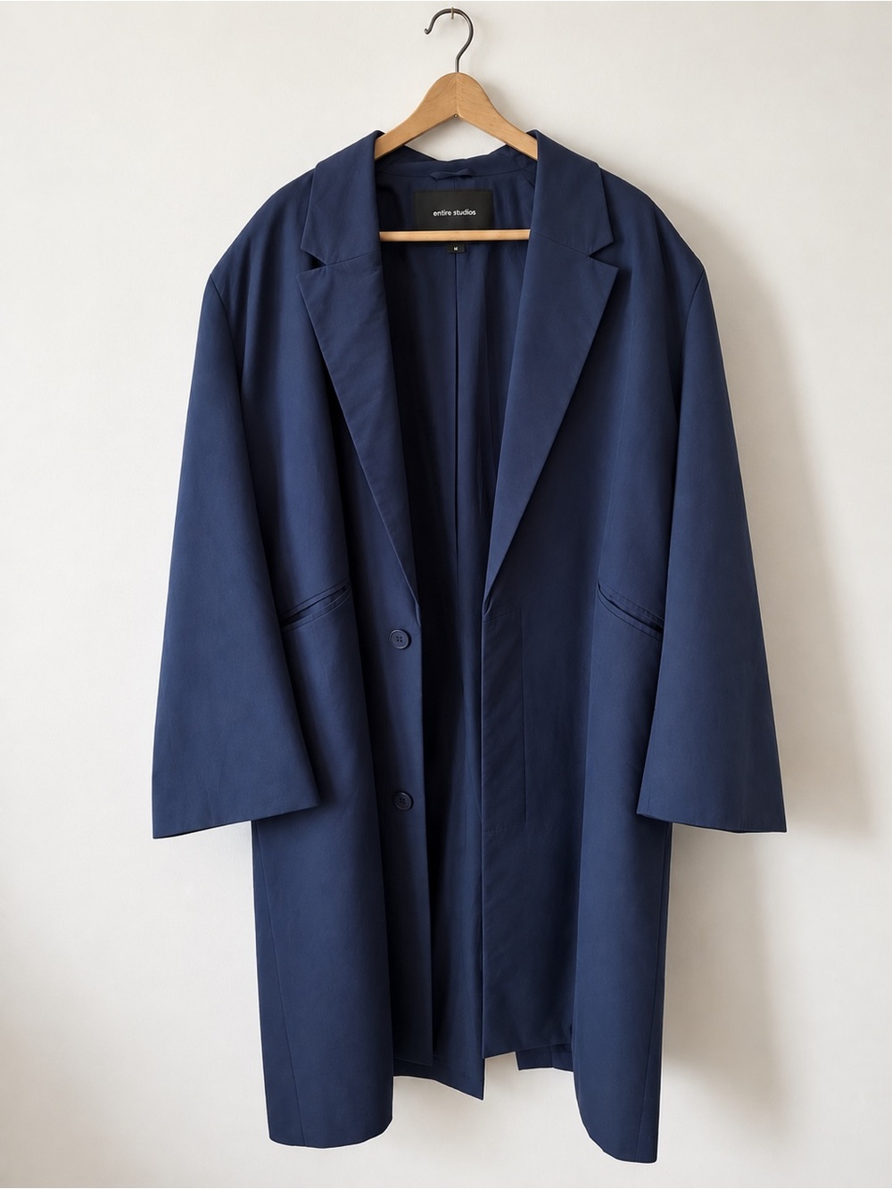 Men's Navy Trench Coat by entre studios